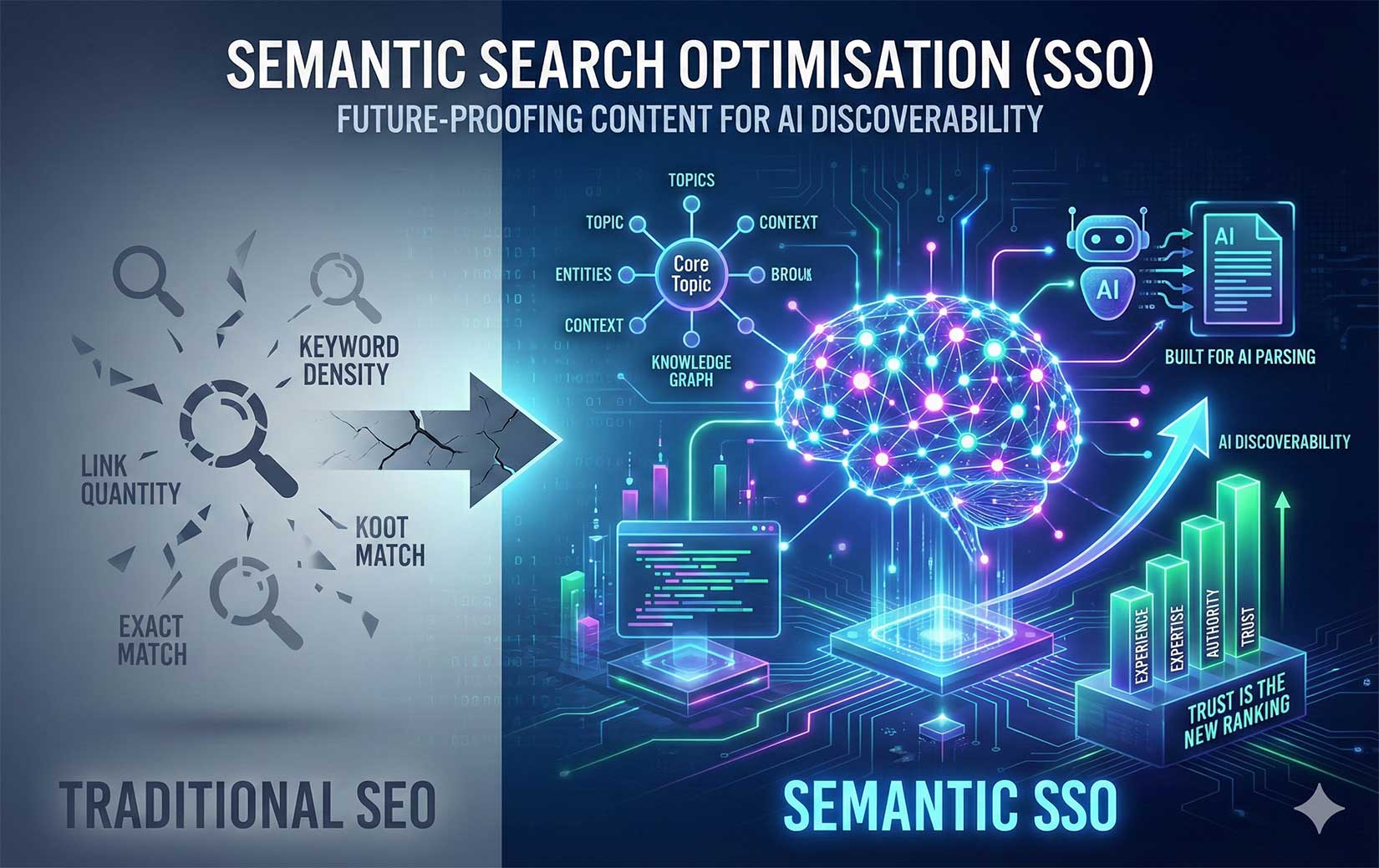 Semantic Search Optimisation (SSO): Future-Proofing Content for AI Discoverability